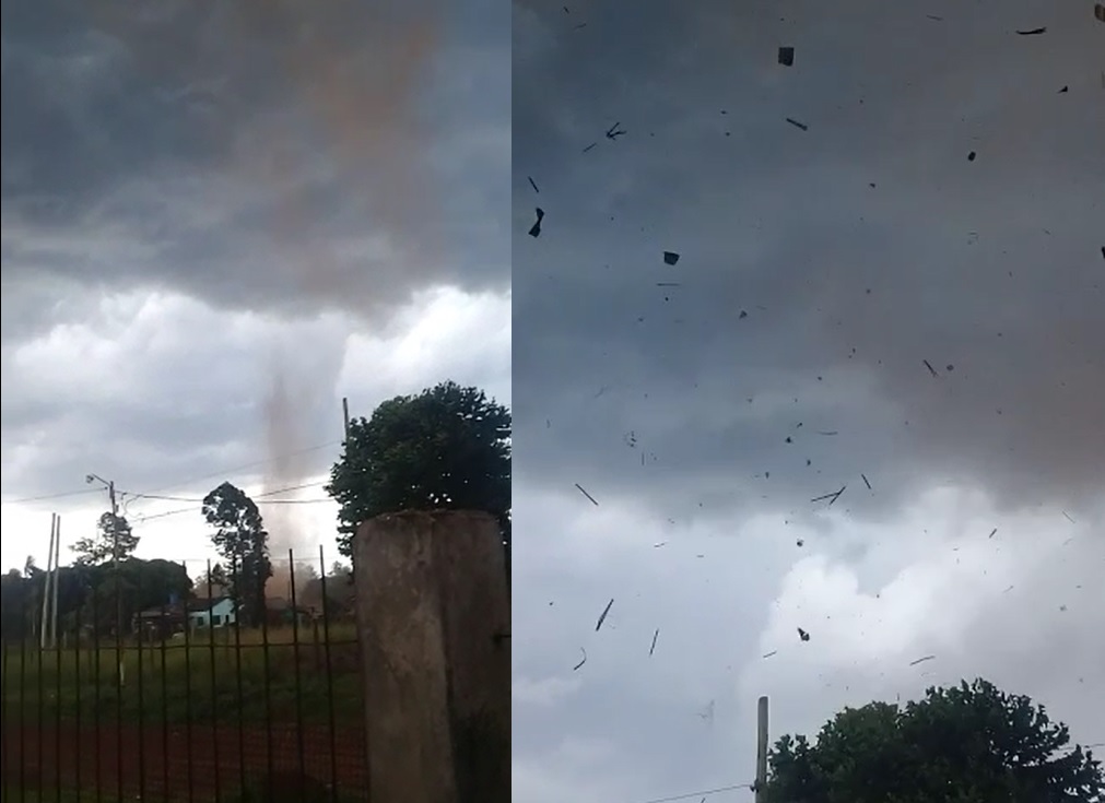 Fuerte tormenta azotó la capital misionera: un sifón ocasionó destrozos