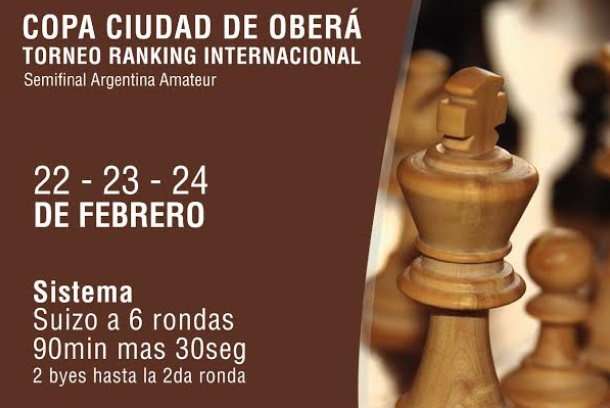 Oberá, sede de un torneo internacional de ajedrez