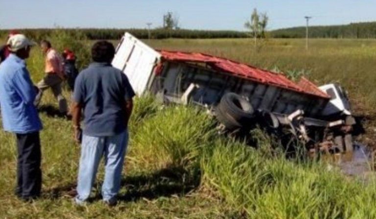 Tránsito fatal en Corrientes: camionero falleció tras despistar sobre la ruta 12 en Goya