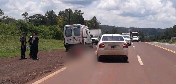 Eldorado: mujer falleció tras ser embestida por un auto sobre la ruta 12