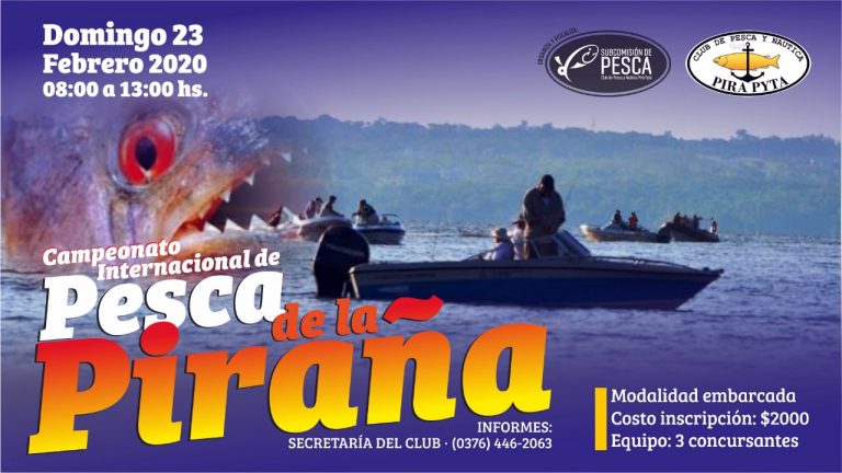 El Pirá Pytá abre su calendario anual con el Campeonato Internacional de Pesca de la Piraña