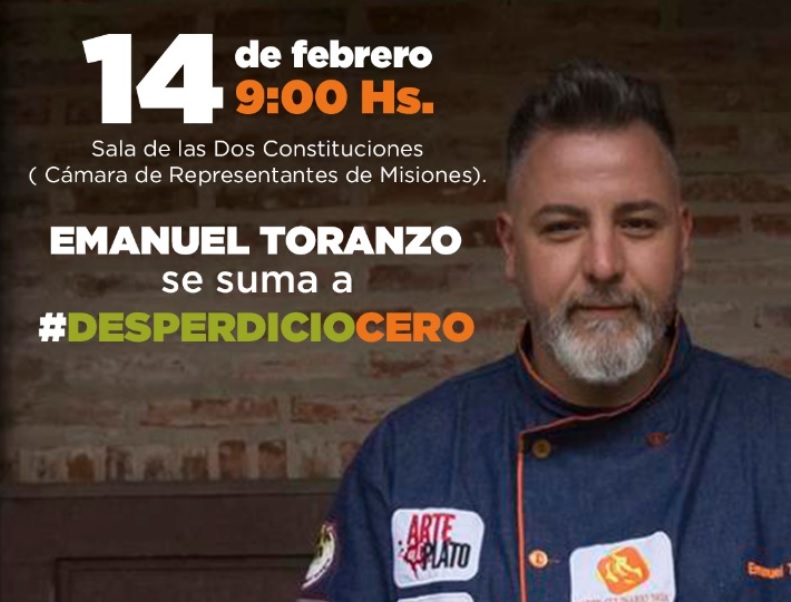 "El chef de Molto" llega a Posadas y brindará una charla en la Legislatura
