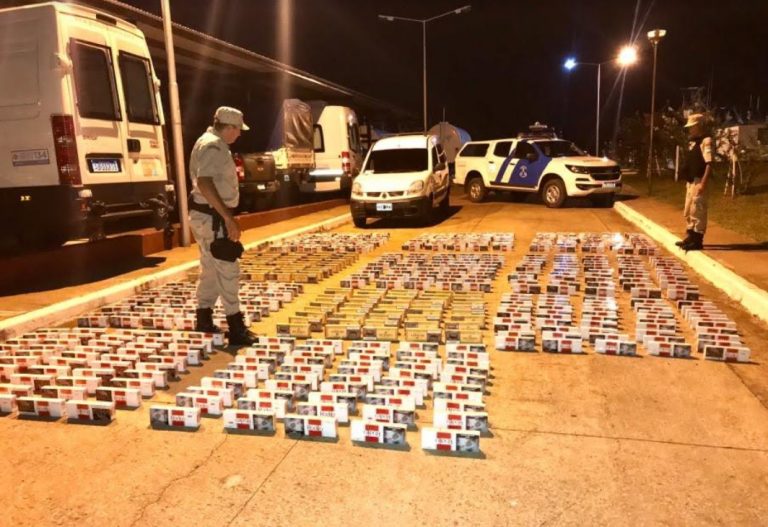 Incautaron más de 970 cartones de cigarrillos en Misiones y Chaco