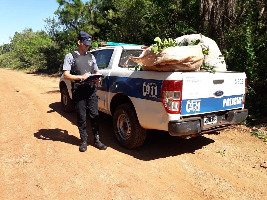 Detuvieron a un hombre cuando huía con yerba mate robada en Eldorado