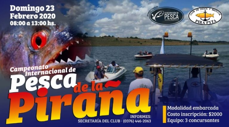 Con el Campeonato Internacional de Pesca de la Piraña, el Pirá Pytá abre su calendario anual de actividades