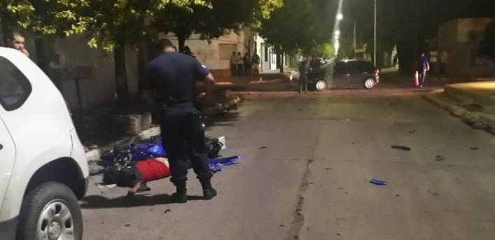 Motociclista murió tras colisionar contra un automóvil en Goya