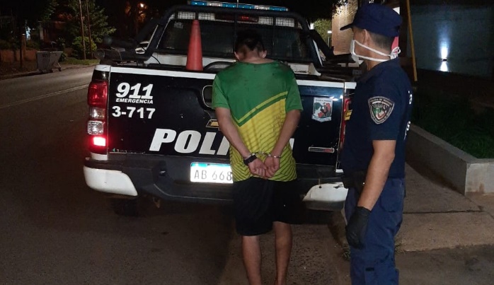 Joven fue detenido por agresiones en Posadas