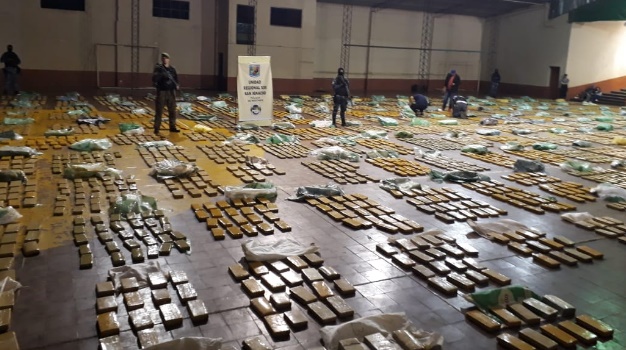 La marihuana incautada en Santa Ana pesó más de 5 toneladas