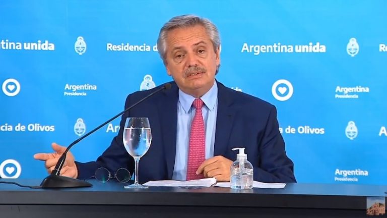Alberto Fernández: "Según los primeros resultados estamos dominando al virus"