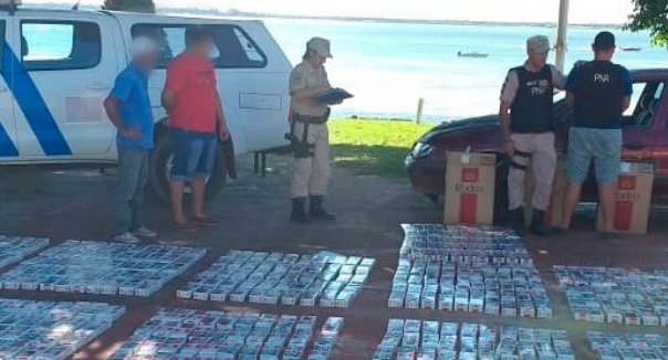 Secuestraron 800 cartones de cigarrillos por más de un millón de pesos en Paso de la Patria