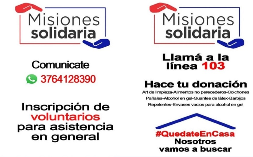 Solidaridad: la Provincia convoca a voluntarios y recibe donaciones para quienes más lo necesiten