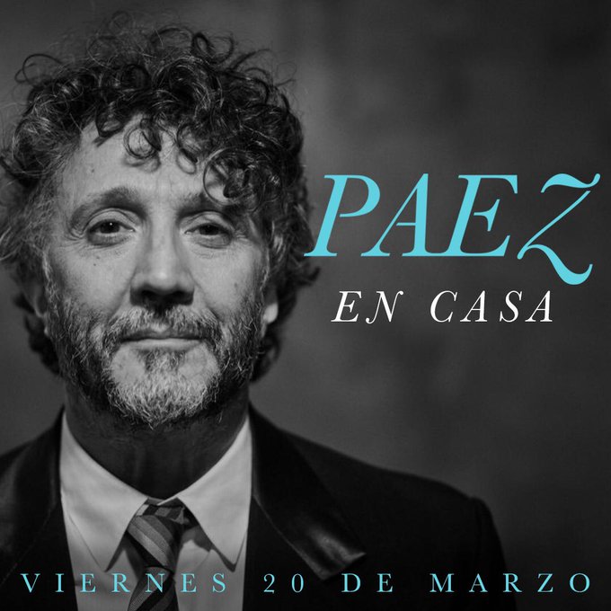 Fito Páez dará un concierto "en casa" por la pandemia del coronavirus
