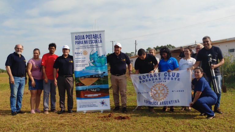 El Rotary Club Posadas Oeste proveerá de agua potable a aula satélite de Garupá