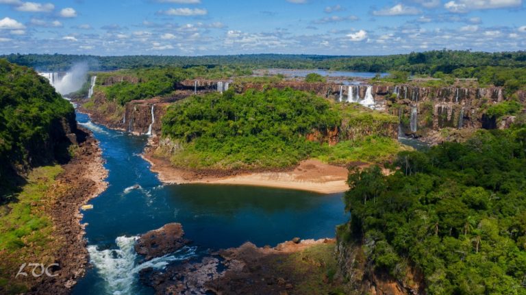 Por falta de lluvias y cierre de represas en Brasil, las Cataratas continúan con un bajo histórico en su caudal