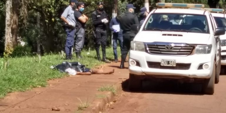 Eldorado: encontraron el cuerpo sin vida de un hombre en la vía pública