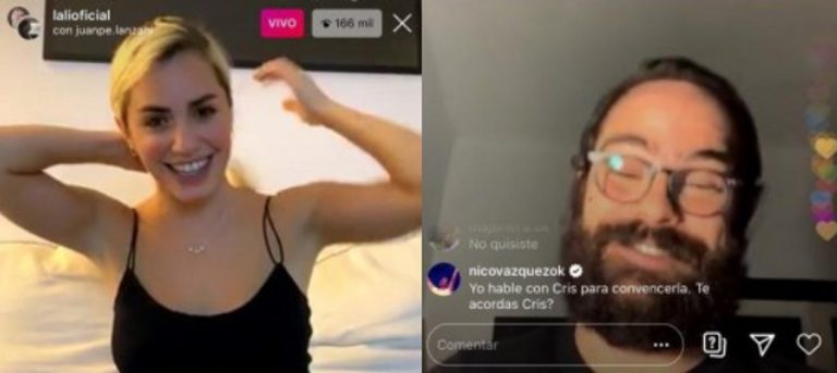 Récord de espectadores en Instagram: Lali Espósito y Peter Lanzani convocaron 170 mil personas