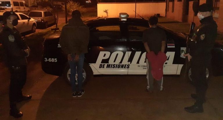 Detuvieron a dos jóvenes acusados de robar a un menor en San Vicente