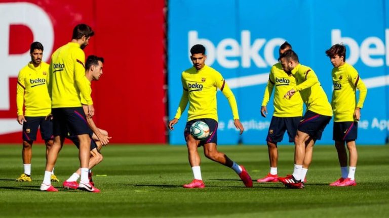 España: con Messi a la cabeza, el Barcelona volvió a los entrenamientos en grupo