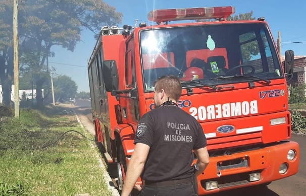 Sofocaron un incendio de malezas en Posadas: no hubo heridos
