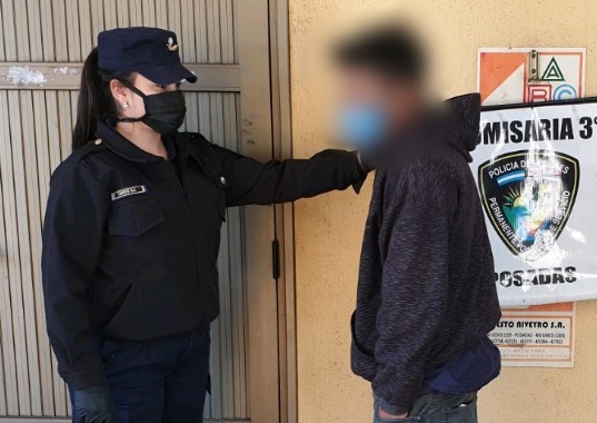 Joven intentó robar en una casa, lo descubrieron y terminó preso
