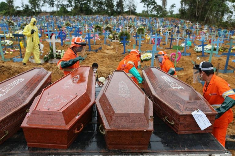 Brasil superó por primera vez los mil muertos por Covid-19 en un solo día