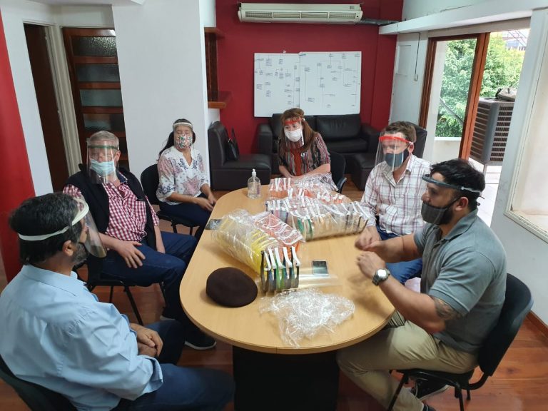 Entregaron máscaras faciales de protección para el personal del Ministerio de Derechos Humanos