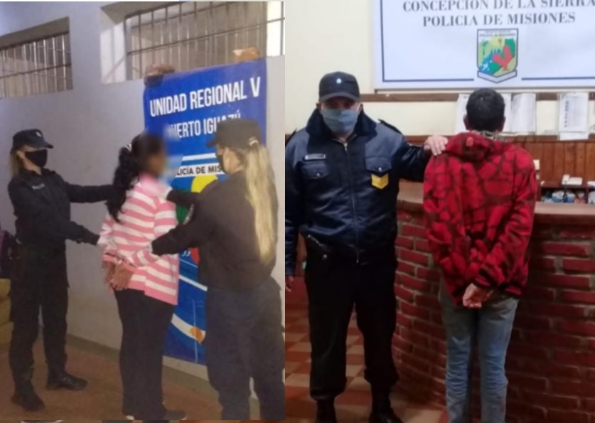 Atacaron a machetazos a sus familiares y terminaron presos