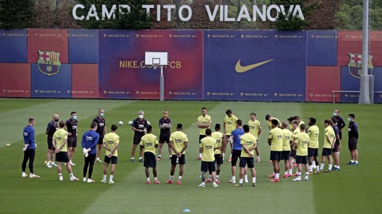 España: el Barcelona regresó a los entrenamientos con el plantel completo
