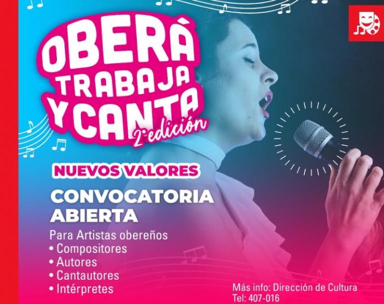 Convocan a artistas para la realización de la 2° edición de “Oberá Trabaja y Canta”