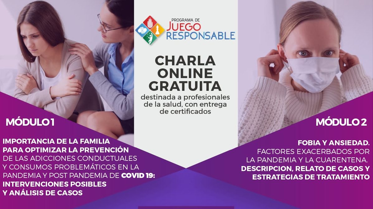 Mes de la Prevención de Adicciones: charla online para profesionales de salud