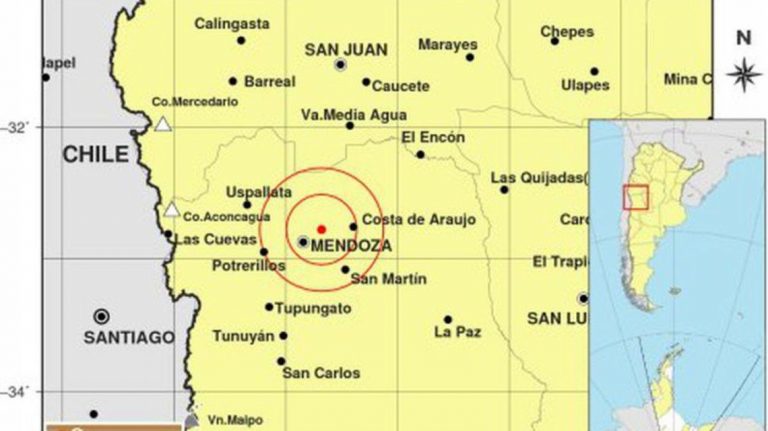 Mendoza: un sismo de 3.4 grados se sintió en edificios del centro