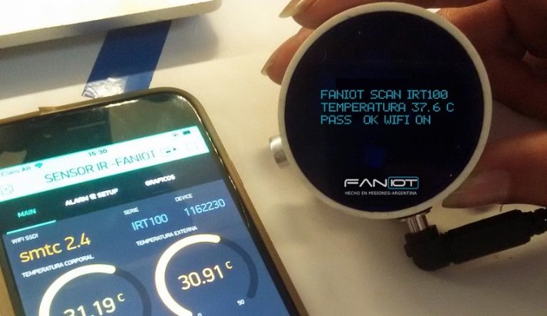 Misiones ya fabrica los primeros termómetros infrarrojos inteligentes del país