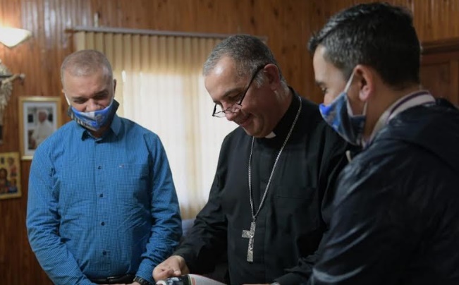 Puerto Iguazú: el vicegobernador Carlos Arce visitó al obispo Nicolás Baisi