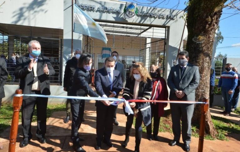 Inauguraron el nuevo edificio de Juzgado de Paz de Montecarlo