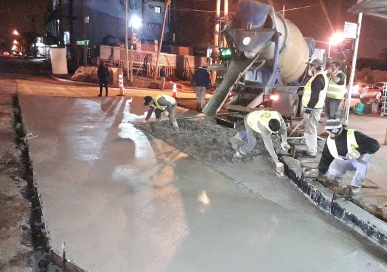 Avanza la construcción de un badén en Cocomarola y Cabo de Hornos para solucionar la acumulación de agua