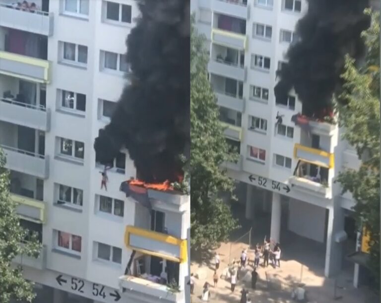 Dos nenes de 3 y 10 años saltaron al vacío desde un tercer piso para salvarse de un incendio