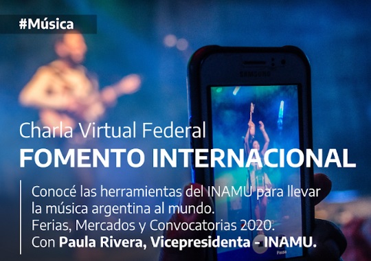Este miércoles realizarán virtual para potenciar la música argentina en el mundo