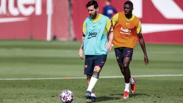 Barcelona: Messi entrenó con un vendaje en el tobillo pero jugará ante Bayern Munich por la Champions