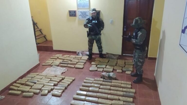 Secuestraron casi cien kilos de marihuana valuados en siete millones de pesos en Corpus