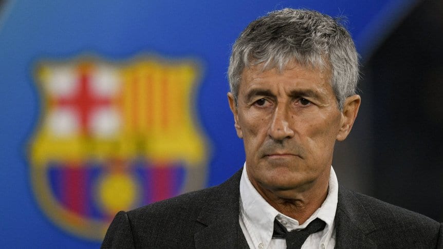 Quique Setién dejó de ser el técnico de Barcelona