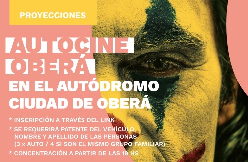 Con “Joker”, vuelve el Autocine a Oberá