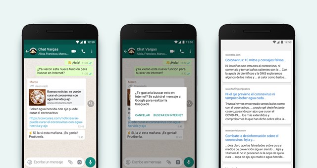 WhatsApp lanza nueva función anti Fake News