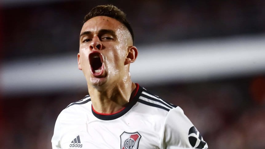 Borré afina la puntería en River para la vuelta del fútbol