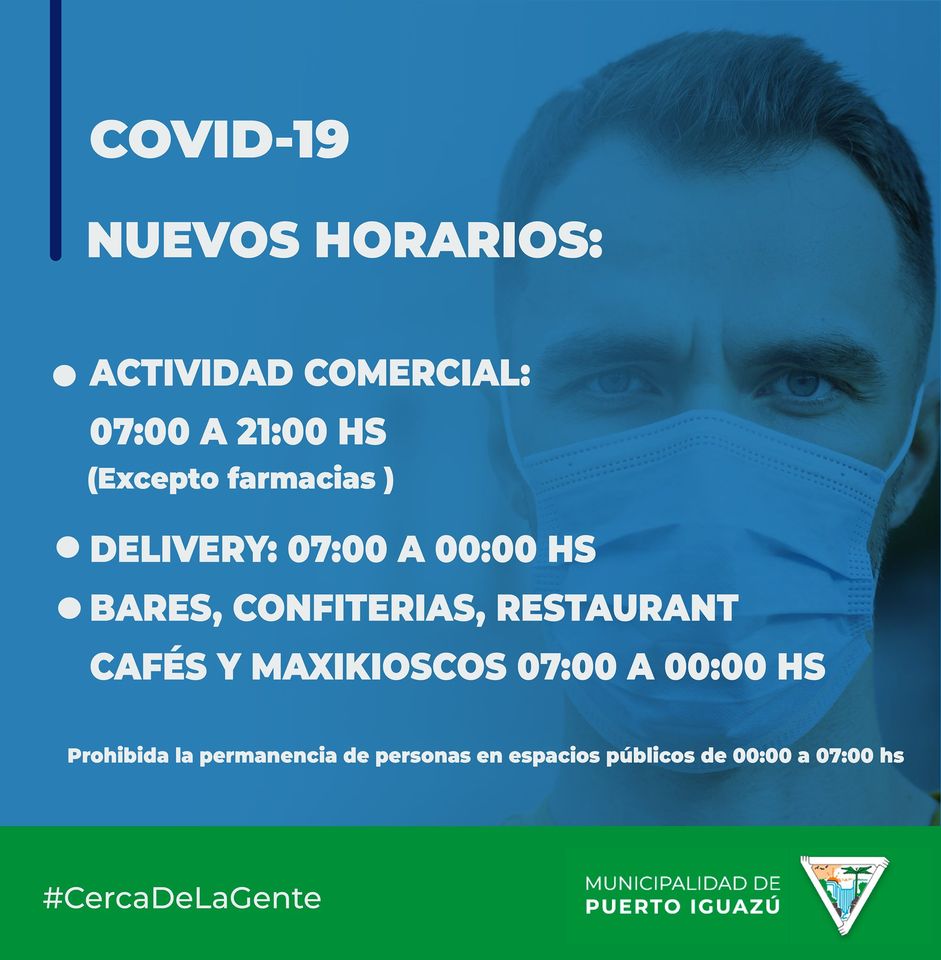 Covid-19: Iguazú también restringe actividades hasta el 21 de septiembre