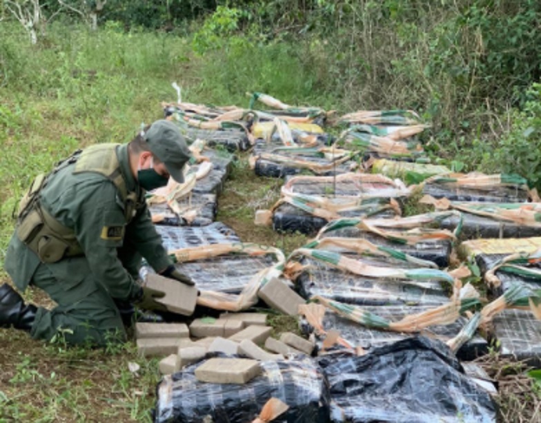 Golpe al narcotráfico en Jardín América: secuestraron más de 600 kilos de marihuana