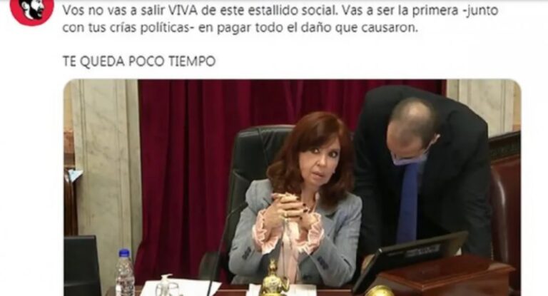 Detuvieron al periodista cordobés que amenazó de muerte a la vicepresidenta Cristina Fernández