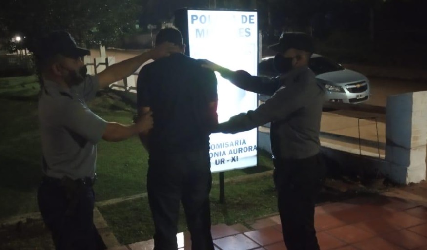 Colonia Aurora: detuvieron a un hombre por amenazar y efectuar un disparo a un vecino