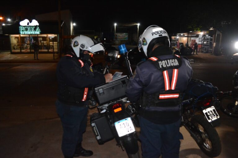 Operativo terminó con 28 personas detenidas y más de 40 motos retenidas en la Provincia
