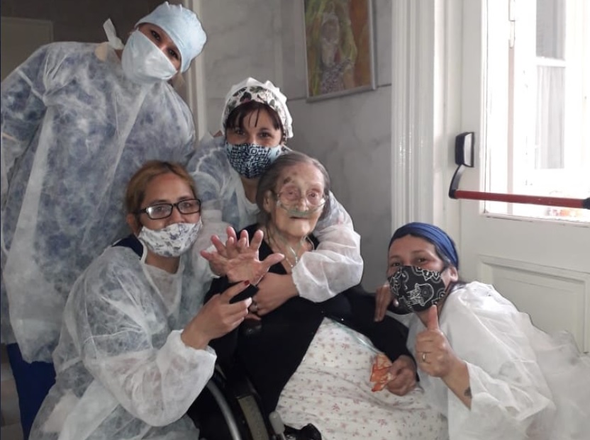 Yolanda tiene 109 años y logró superar el coronavirus