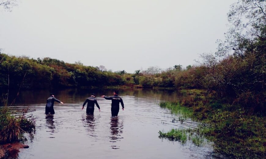 Encontraron un cuerpo en una laguna de San José e investigan si se trata de César Tizato